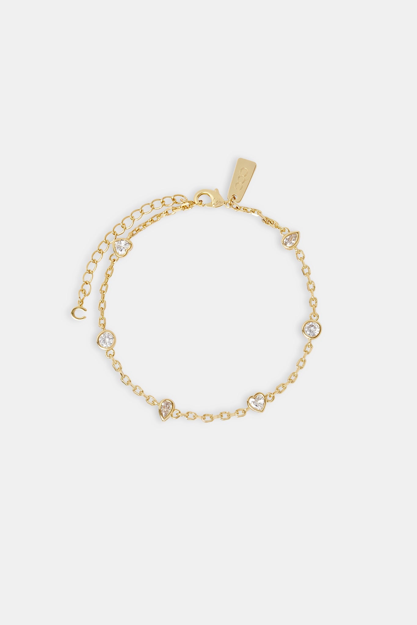 Iced Mix Stone Anklet - 6mm